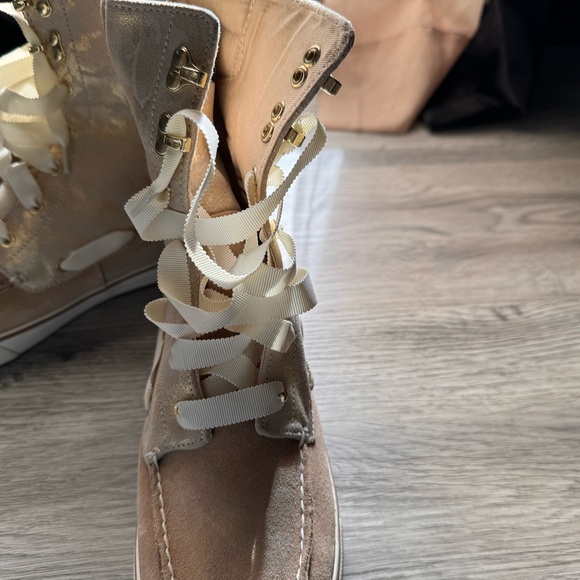 Sperry Acklin/Gold Camo Boat Shores, size 10, (W) - Picture 7 of 7